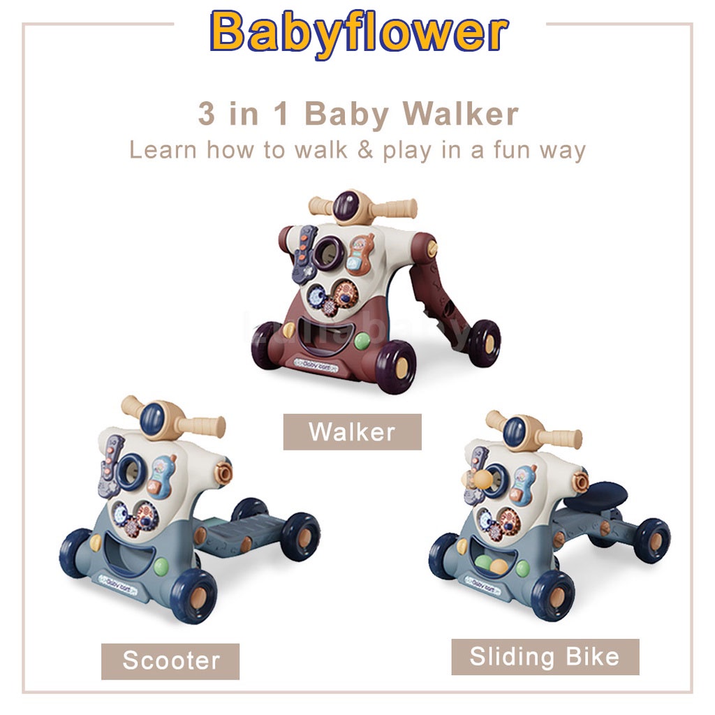 Musical Baby Walker Baby Walkers Learning Walker Baby Push Walker Music Toddler Walk Assistance