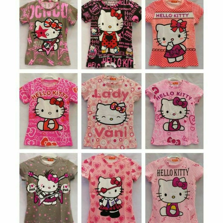 Blouse hello kitty For Kids | Shopee Philippines