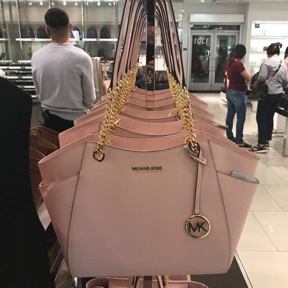 Michael Kors LG CHAIN SHLDR TOTE BLOSSOM 