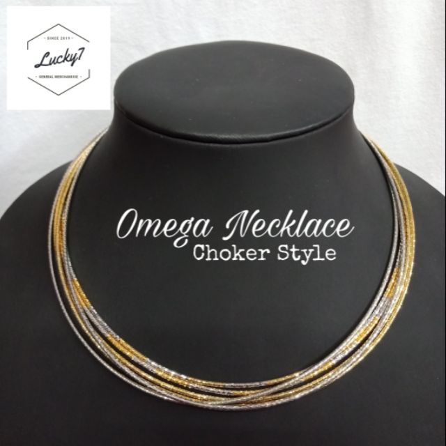 COD 10k gold omega choker chain 