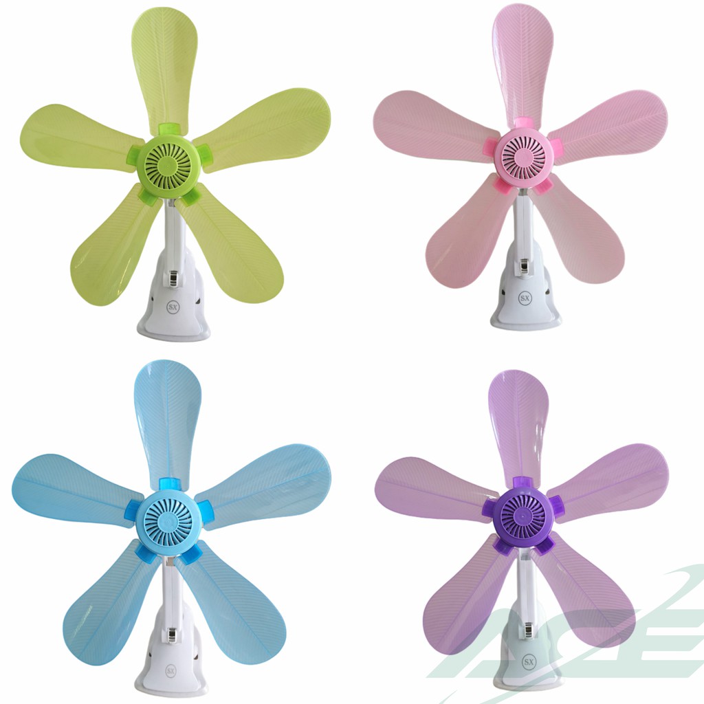 Portable 5 Blade Clip Fan Strong Wind Electric Fan Shopee Philippines