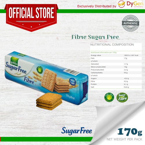 Gullon Sugar Free Fiber Biscuits 170g Shopee Philippines