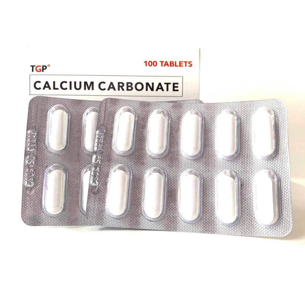 (Calci Aid / Tums / Antacid Generic) Calcium Carbonate Chewable 500mg Tablets (20s) Shopee