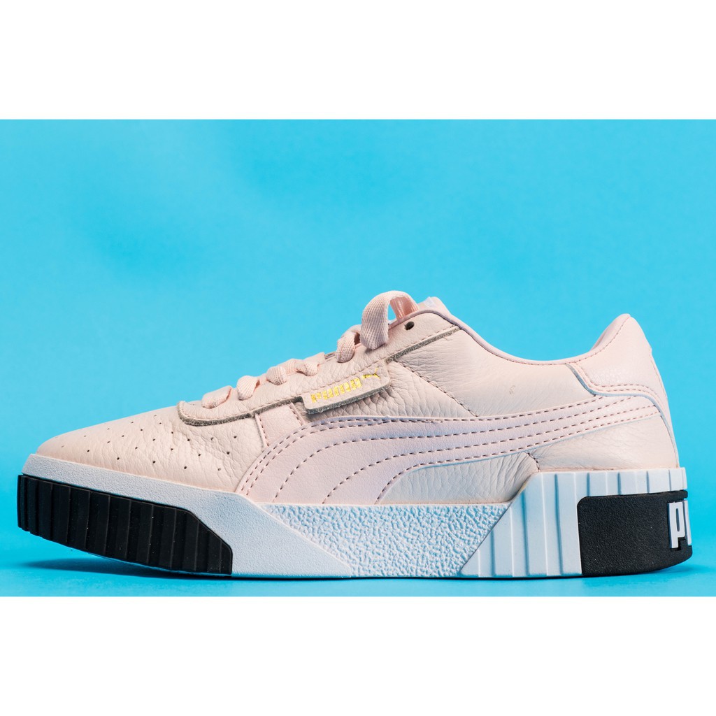 puma cali pink and white