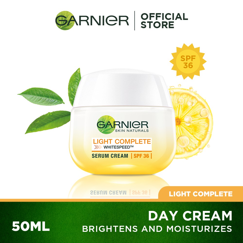 garnier light complete day cream spf 36