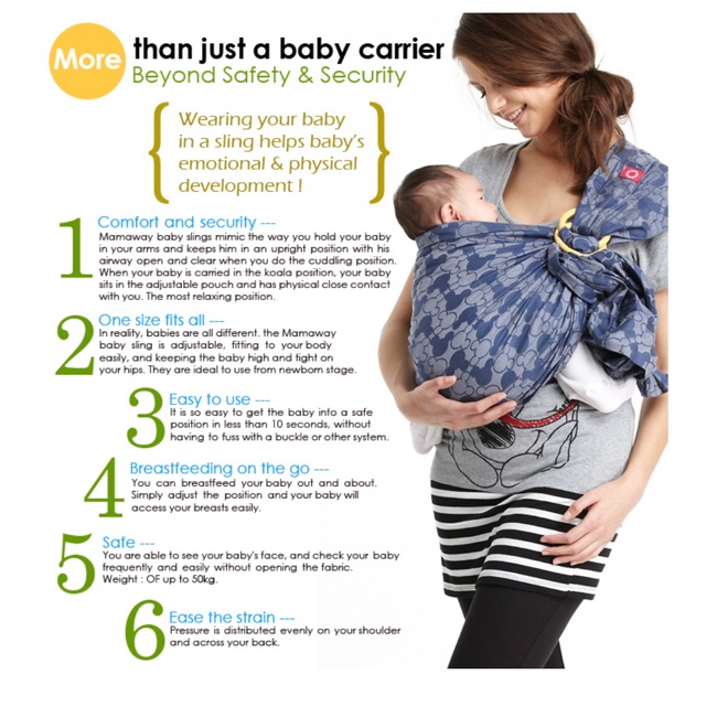 sling newborn position