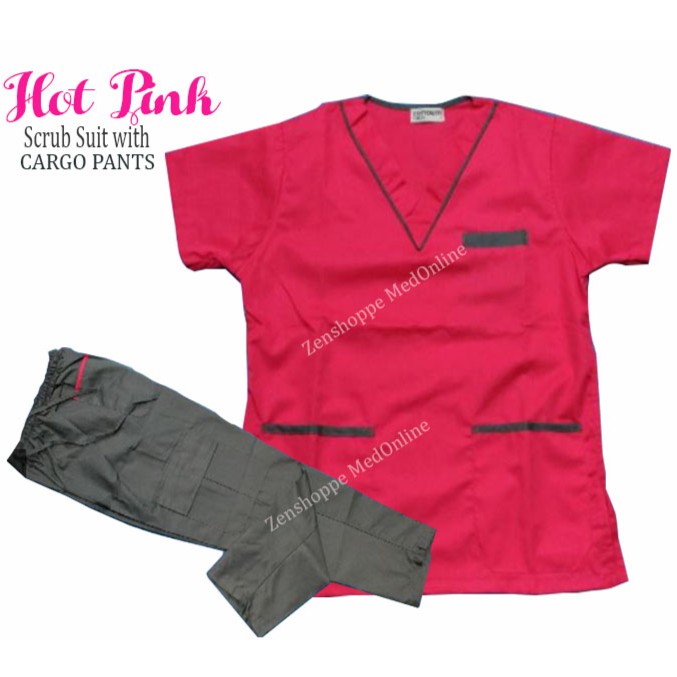 dark pink cargo pants