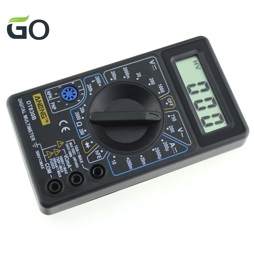 ANENG DT830B Mini LCD Digital Multimeter Electric Voltmeter Ammeter ...