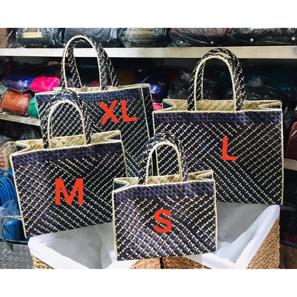 Set of 4 Multicolored Bayong Pandan Bayong Native Bag Shopee