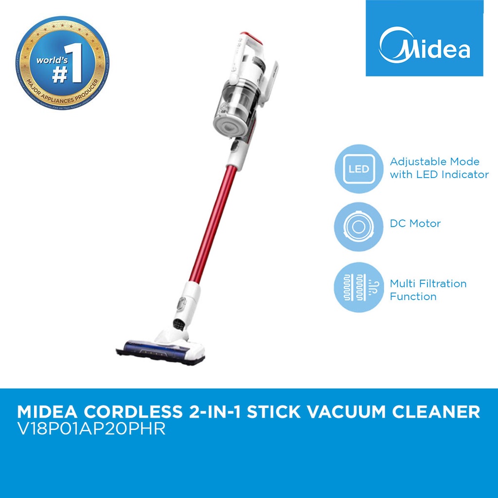 Midea Cordless 2in1 Stick Vacuum Cleaner V18P01AP20PHR Shopee