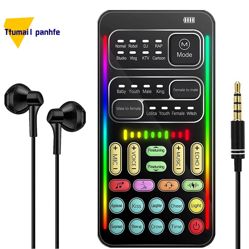 Voice Changer Handheld Microphone Voice Changer with Sound