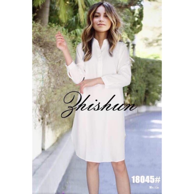 womens white polo dress