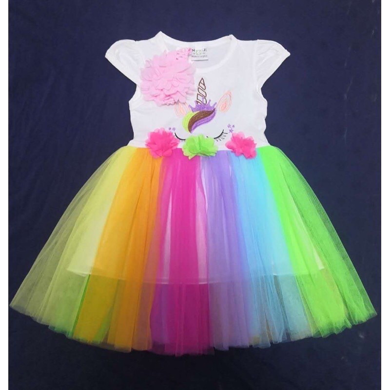unicorn baby dress