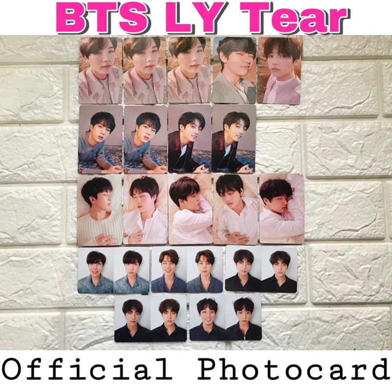 Onhand Bts Love Yourself Tear Photocard Shopee Philippines