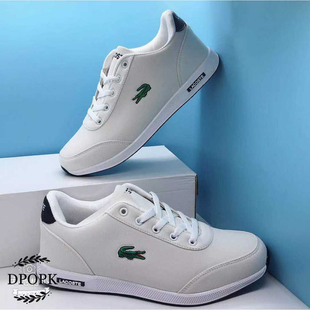 lacoste white rubber shoes