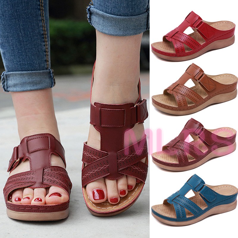 MS Women Premium Orthopedic Open Toe Sandals Vintage Anti MS Women Premium Orthopedic Open Toe Sandals Vintage Anti