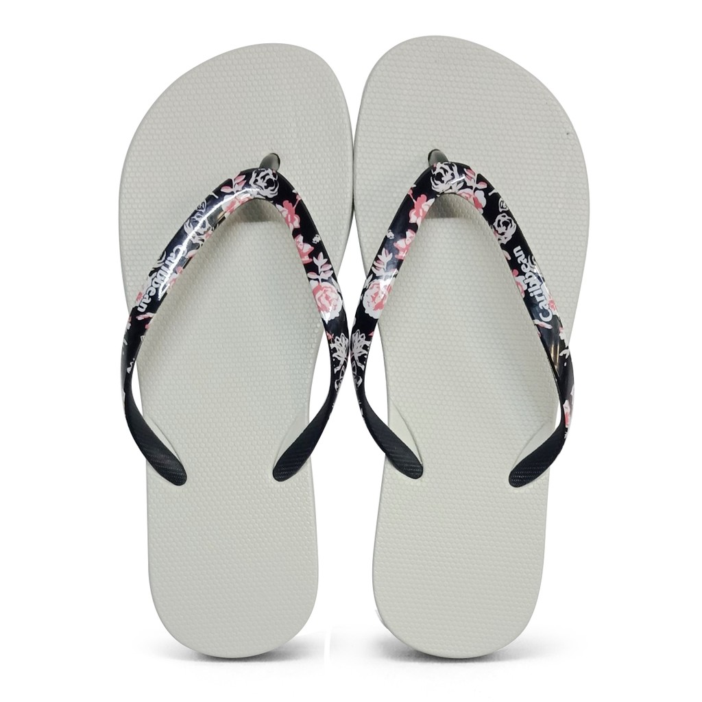 flip flops off white