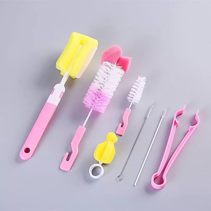 Baby Bottle Cleaning Brush Set (7 Pcs) k001 Shopee Philippines