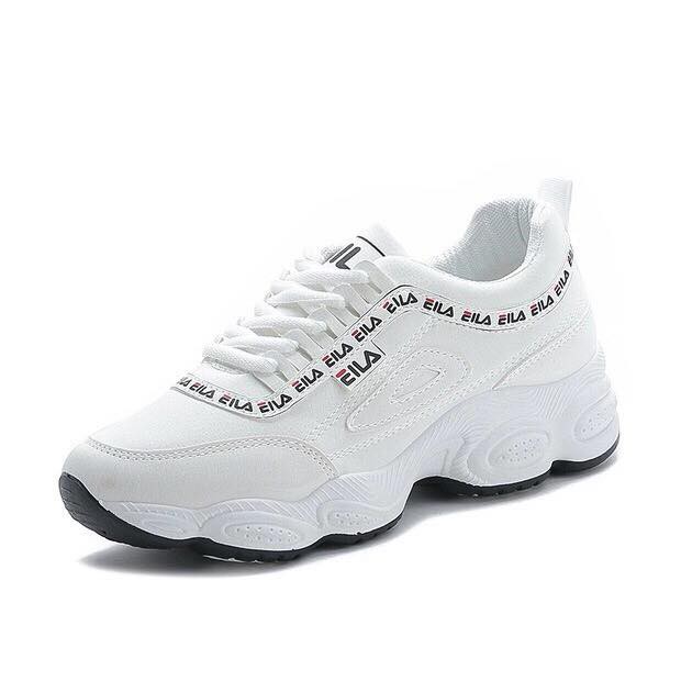 Korean Fashion Women Eila Sports Lace Up Sneakers | Shopee Philippines
