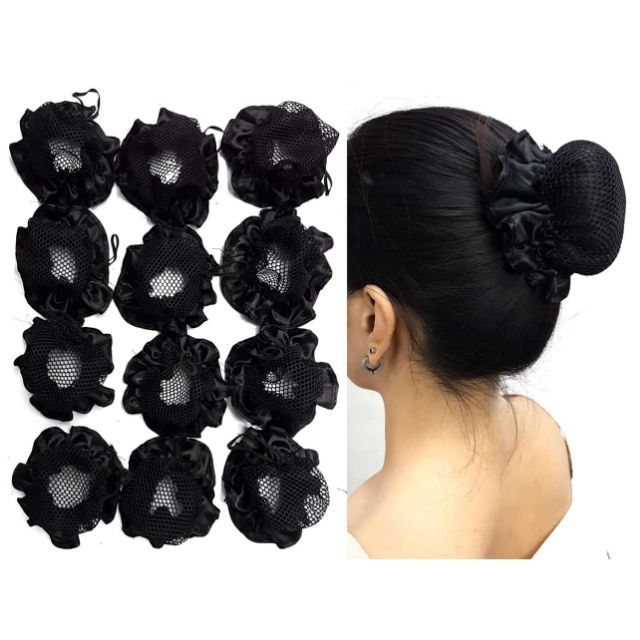 (12pcs) Pusod Hair net Pony (12each only!) Shopee Philippines
