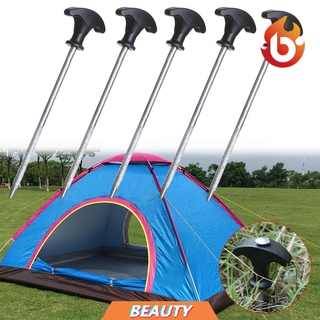 Black Camping Strong Stake Nail Peg Nails Trip Tent Peg Stakes Screw