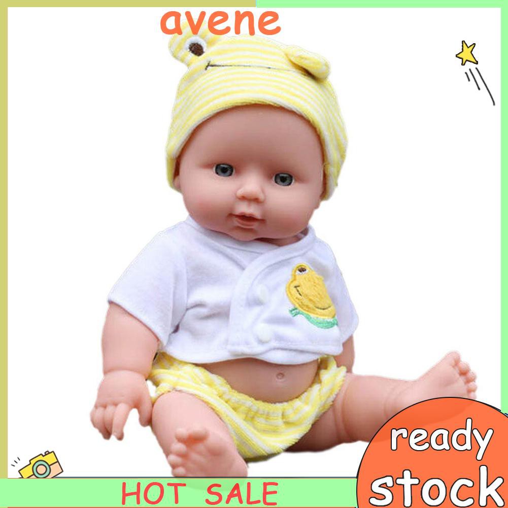 30 Cm Kids Reborn Baby Doll Soft Vinyl Silicone Lifelike Sound Laugh Cry Newborn Baby Toy For Boys Shopee Philippines