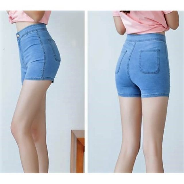 faded high waisted shorts