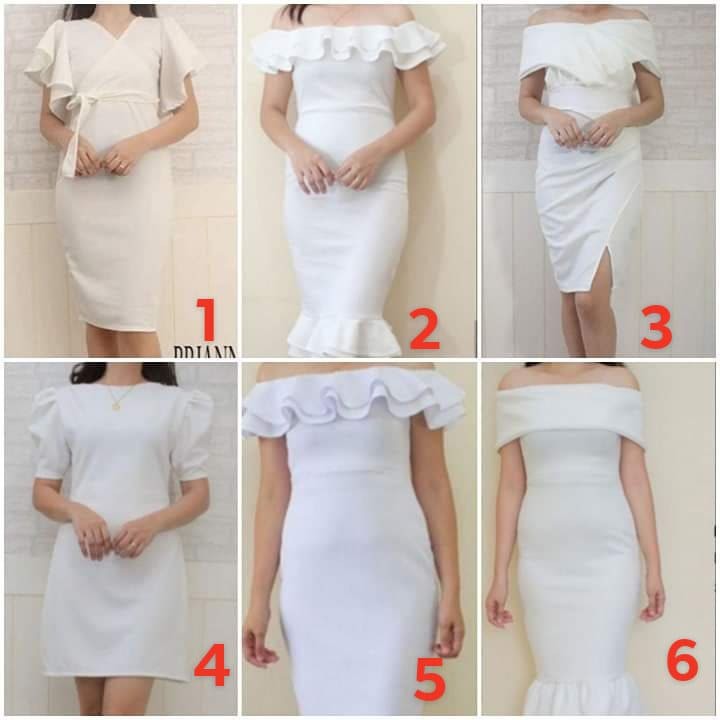 white casual dress for wedding