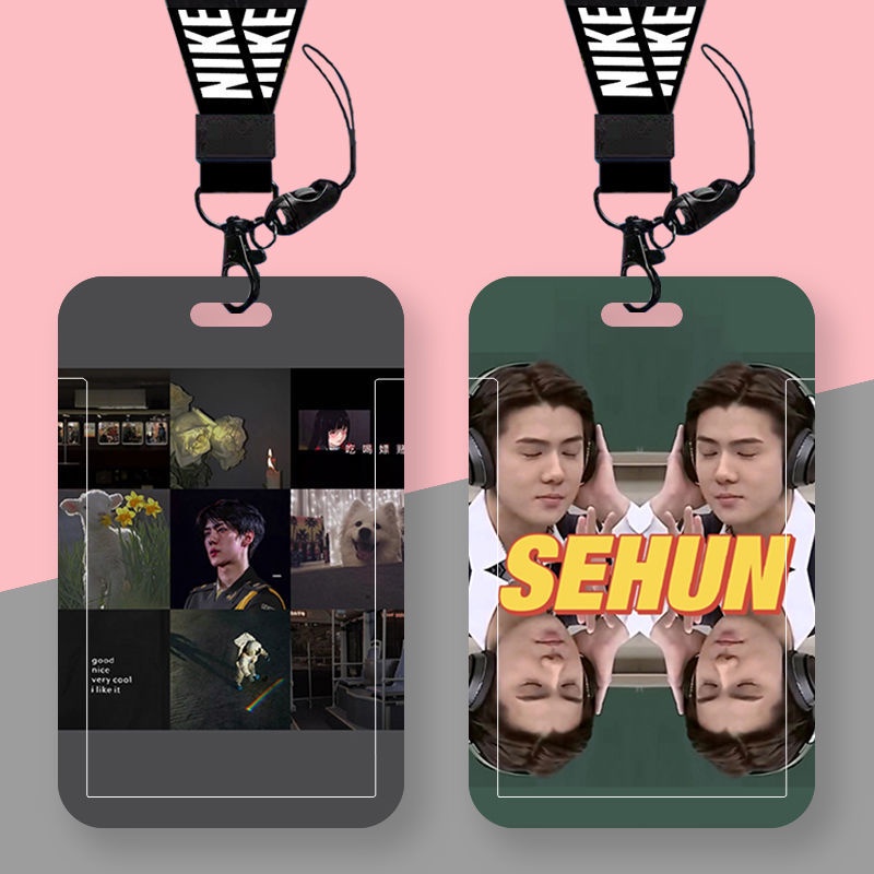 K-pop Exo Sehun Custom Bus Card Subway Card Metro Card Holder Id Card 