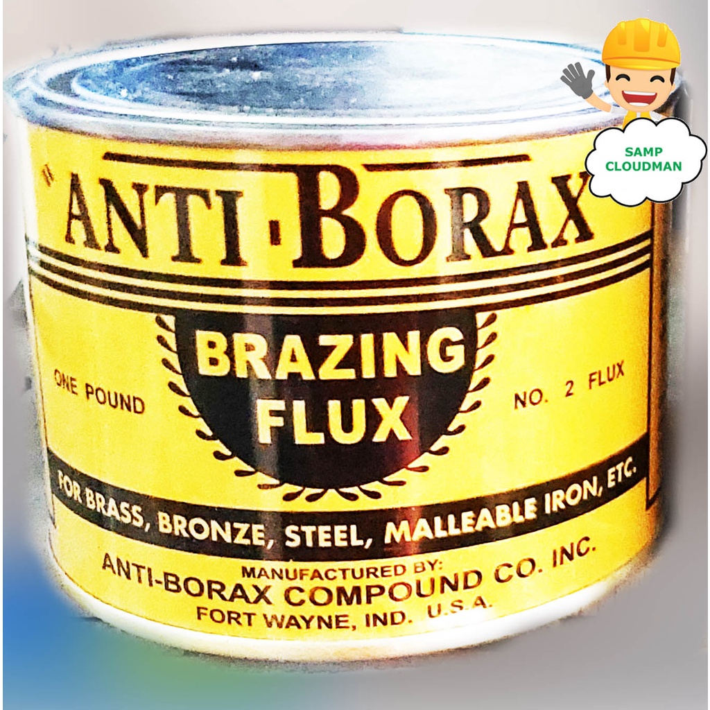 AntiBorax Brazing Flux made in USA No.2 For Brass Bronze Steel