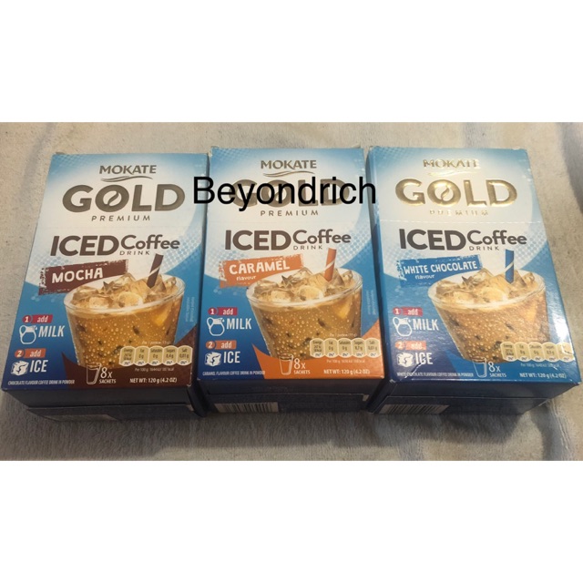 Mokate Gold Premium Iced Coffee Drink Mocha/Caramel/White Chocolate ...