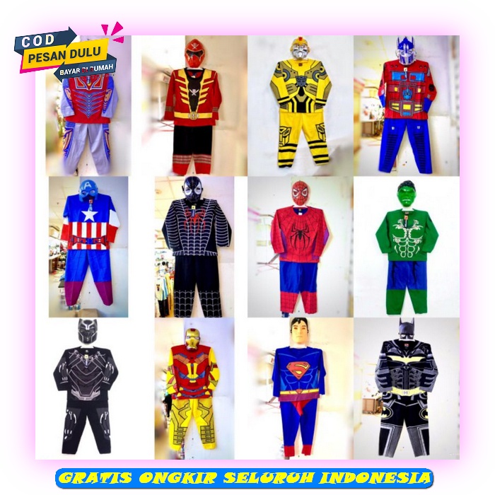 Korean Kids Clothes Superhero Costumes Age 1 2 3 4 5 Years Old
