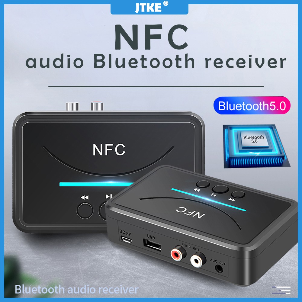 JTKE BT200 NFC Bluetooth 5.0 Audio Receiver Wireless Stereo Bluetooth