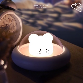 Starlight New Style USB Charging Creative Cartoon With Sleeping Lamp Bedroom Bedside Baby Feeding Table Cute Gift led Night Light
