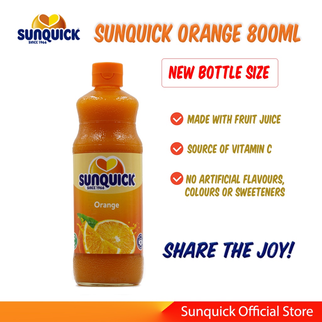 Sunquick Orange Juice Concentrate 800ml Shopee Philippines