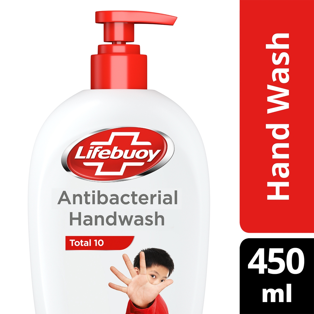 Lifebuoy Antibacterial Handwash Total 10 450ml Shopee Philippines