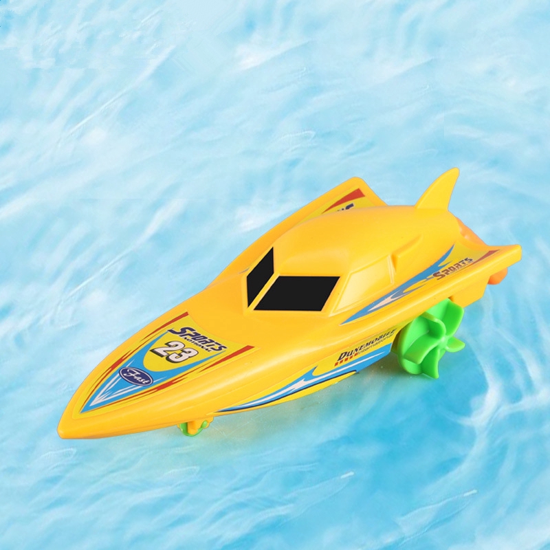 Speed Boat Ship Wind Up Toy Float In Water Kid Toys Clockwork Toy Classic U4T2 