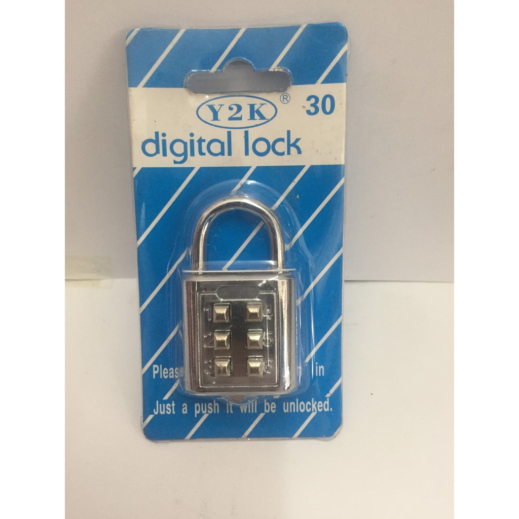 6 digit padlock