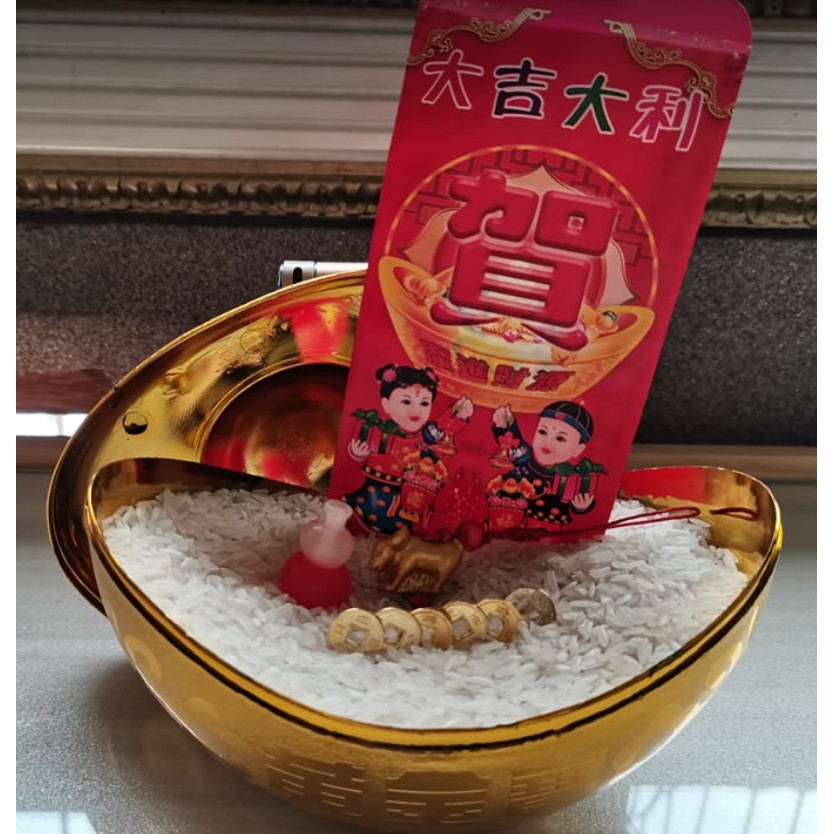 LUCKY CHARM 2021 YEAR OF THE OX PROSPERITY BASKET FOR HEALTH AND WEALTH