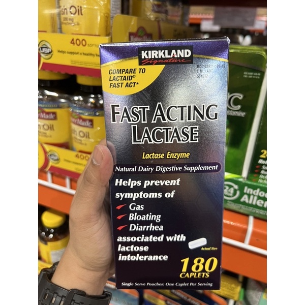 KIRKLAND SIGNATURE FAST ACTING LACTASE 180 Caplets Shopee Philippines