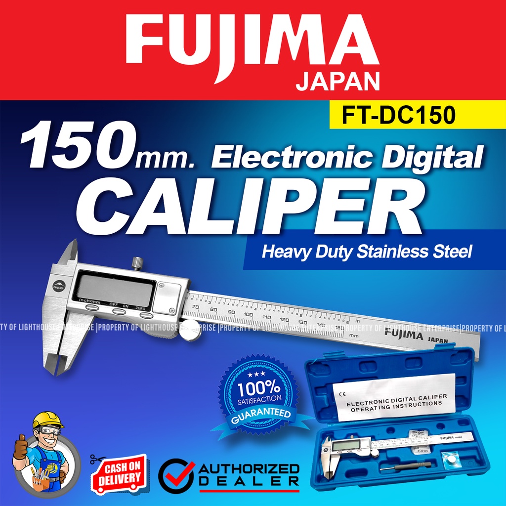 FUJIMA Japan 0150mm Electronic Digital Caliper / Manual / NonDigital