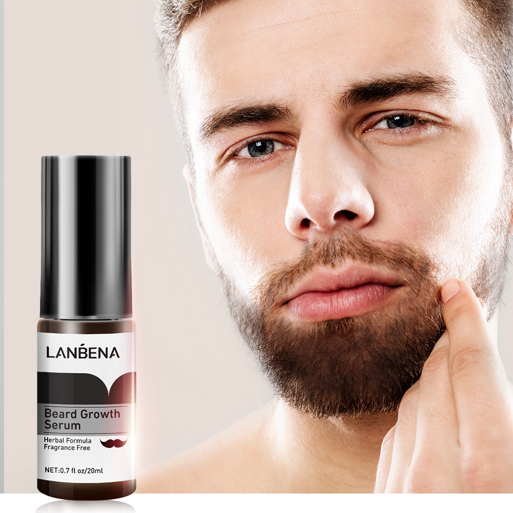 LANBENA Beard Growth Serum facial hair growth serum 20ml | Shopee  Philippines