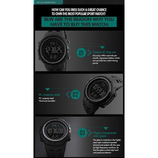 SKMEI 1251 Digital LED Waterproof Outdoor Sports Watch #6