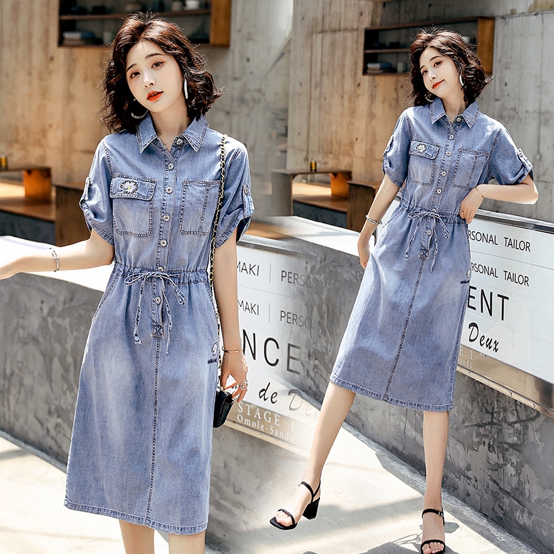 denim shirt dress