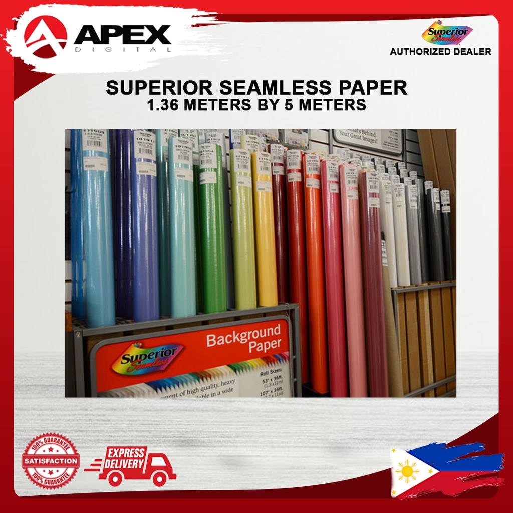 Superior Seamless Paper for Photography Background (1.36m by 5m