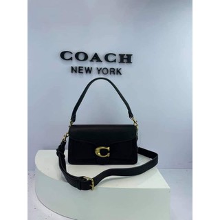 coach black leather sling bag