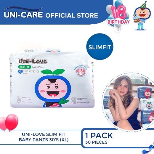 UniLove Slim Fit Baby Pants 30's (X-Large) Pack of 1 | Shopee Philippines