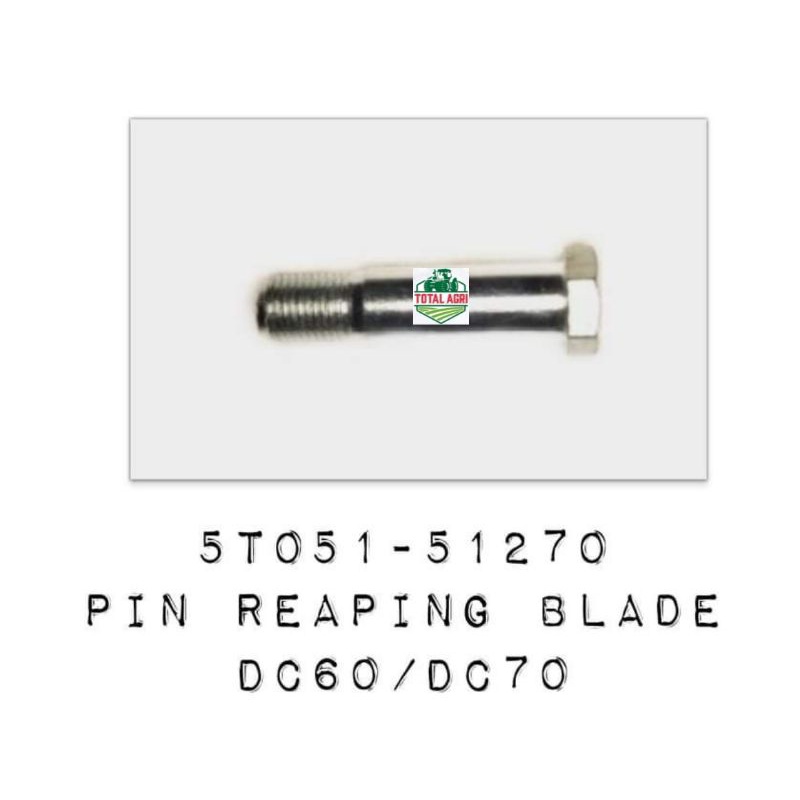 Pin Reaping(Cutting) Blade w/ Washer and Nut Kubota Harvester DC60 DC70