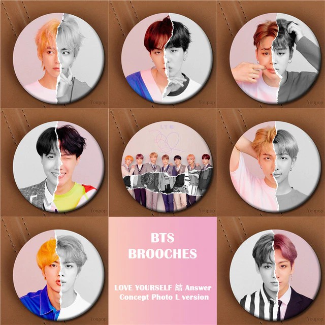 Kpop Button Pins Bts Blackpink Twice Exo Seventeen Etc Shopee Philippines