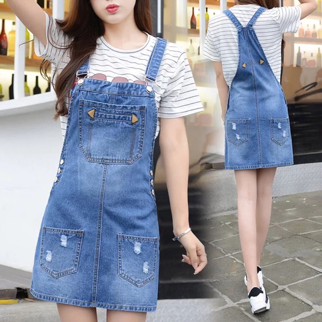 denim skirt with jumper